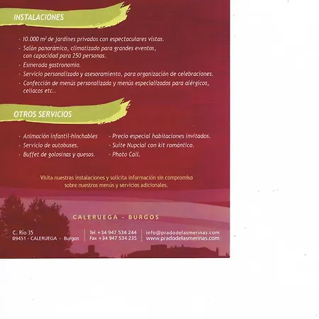 מלון Prado De Las Merinas Caleruega